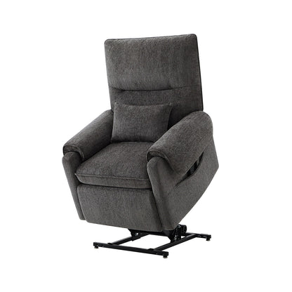 Fauteuil inclinable électrique 30" en chenille gris acier