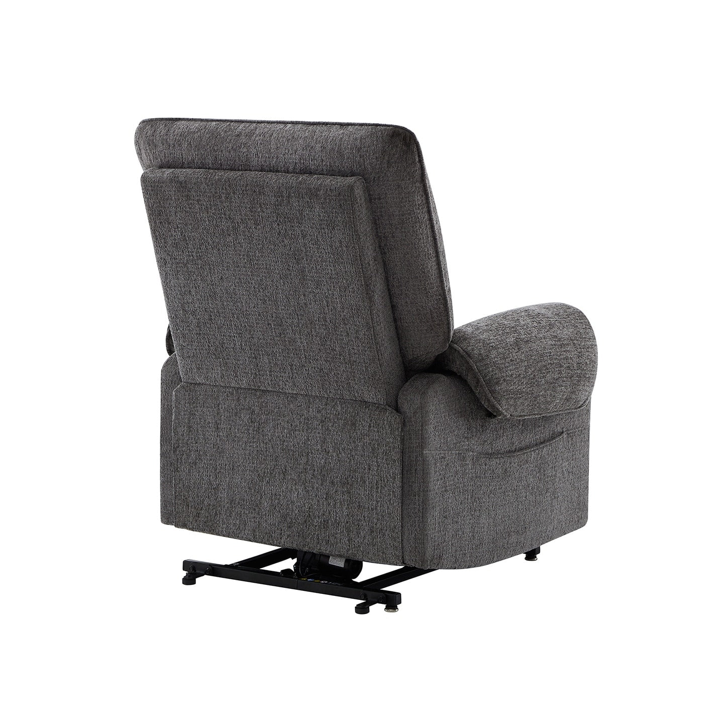 Fauteuil inclinable électrique 30" en chenille gris acier