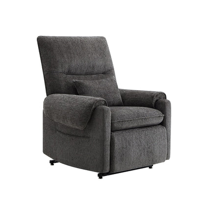 Fauteuil inclinable électrique 30" en chenille gris acier