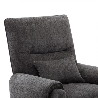 Fauteuil inclinable électrique 30" en chenille gris acier