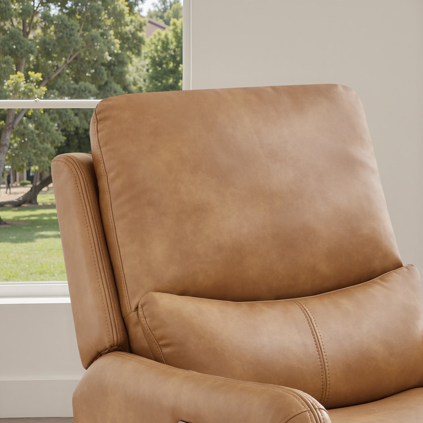 Fauteuil inclinable électrique pivotant à 360 degrés en similicuir