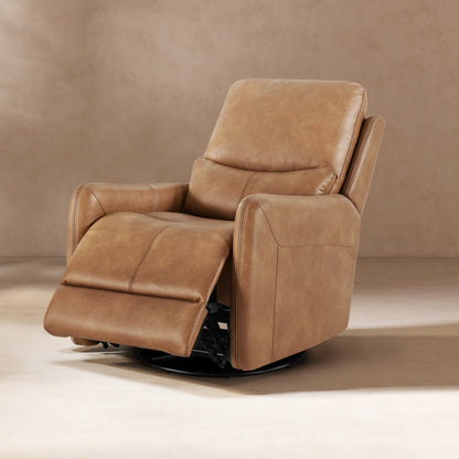 Fauteuil inclinable électrique pivotant à 360 degrés en similicuir