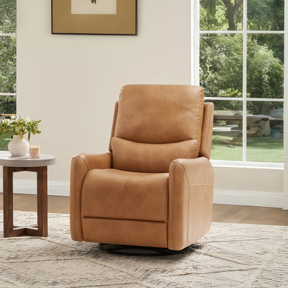 Fauteuil inclinable électrique pivotant à 360 degrés en similicuir