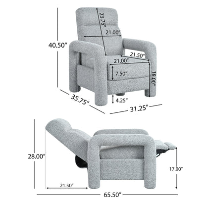 Fauteuil inclinable à dossier relevable rembourré 31,25