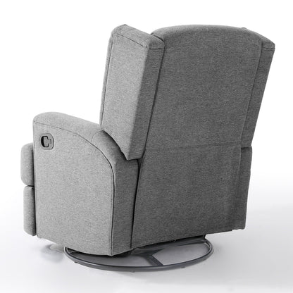 Fauteuil inclinable pivotant manuel de 31 po de largeur, ensemble de 2 pour chambre d'enfant
