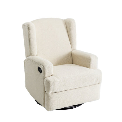 Fauteuil inclinable pivotant manuel de 31 po de largeur, ensemble de 2 pour chambre d'enfant