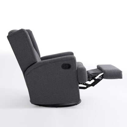 Fauteuil inclinable pivotant manuel de 31 po de largeur, ensemble de 2 pour chambre d'enfant