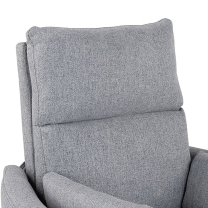Fauteuil inclinable à bascule pivotant avec 2 oreillers, fauteuil confortable pour allaitement