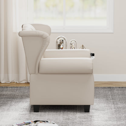 Fauteuil capitonné réglable 35.04 avec pieds robustes