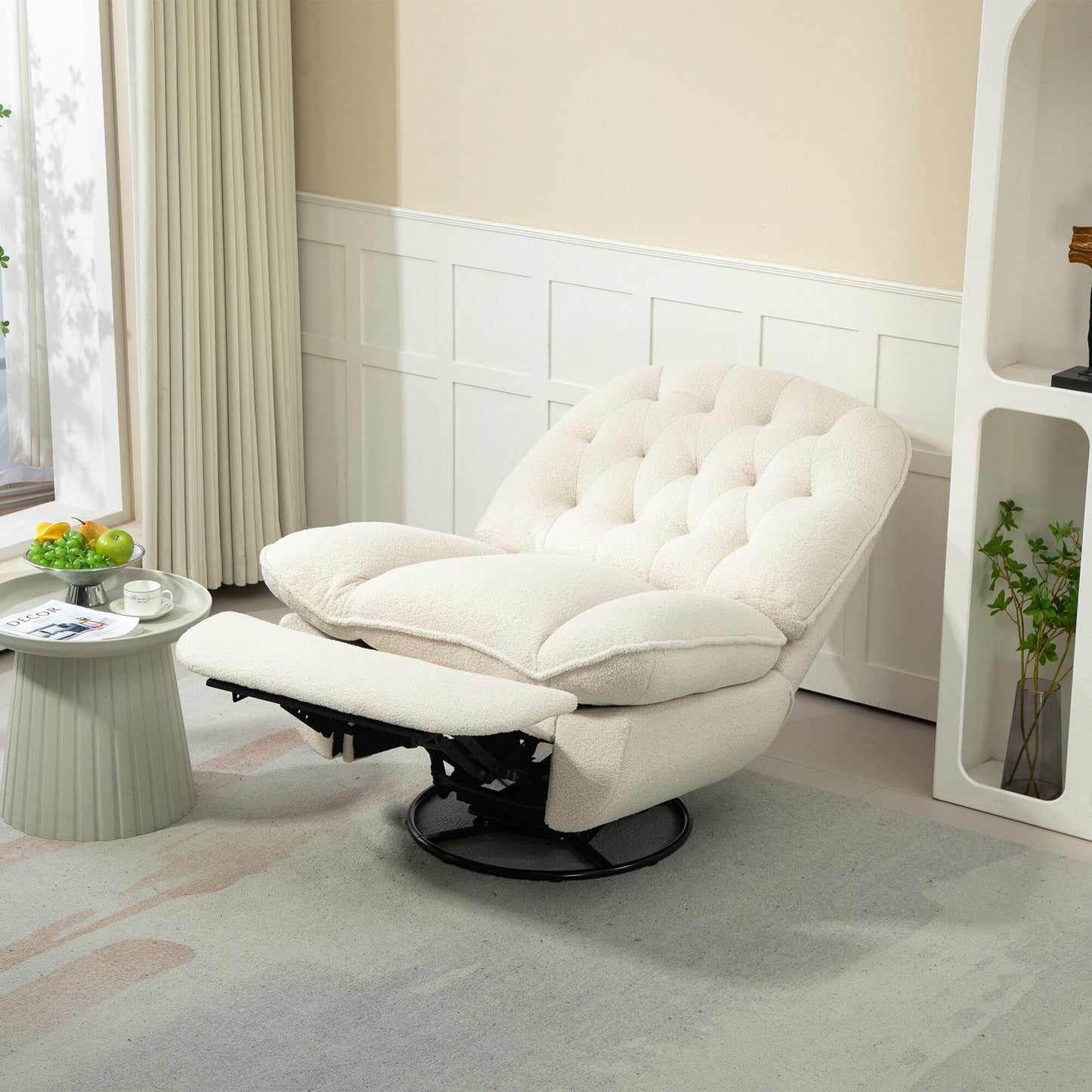 Ensemble de 2 fauteuils inclinables pivotants et réglables à 360 degrés