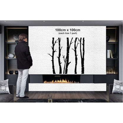 5 décorations murales en métal en forme d'arbre sec pour la maison et l'extérieur