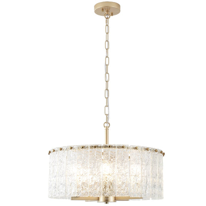 Lustre rond moderne à 5 lumières, semi-encastré classique, luminaire suspendu pour îlot de cuisine et salle à manger