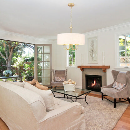 Plafonnier semi-encastré moderne à 5 lumières pour salle à manger, chambre à coucher, salon - N/A