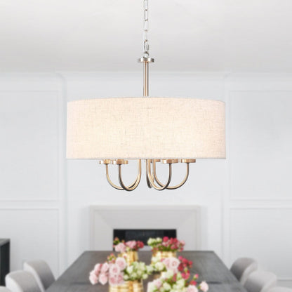 Plafonnier semi-encastré moderne à 5 lumières pour salle à manger, chambre à coucher, salon - N/A