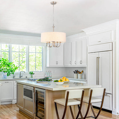 Plafonnier semi-encastré moderne à 5 lumières pour salle à manger, chambre à coucher, salon - N/A