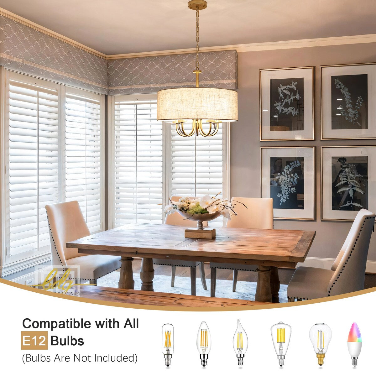 Plafonnier semi-encastré moderne à 5 lumières pour salle à manger, chambre à coucher, salon - N/A