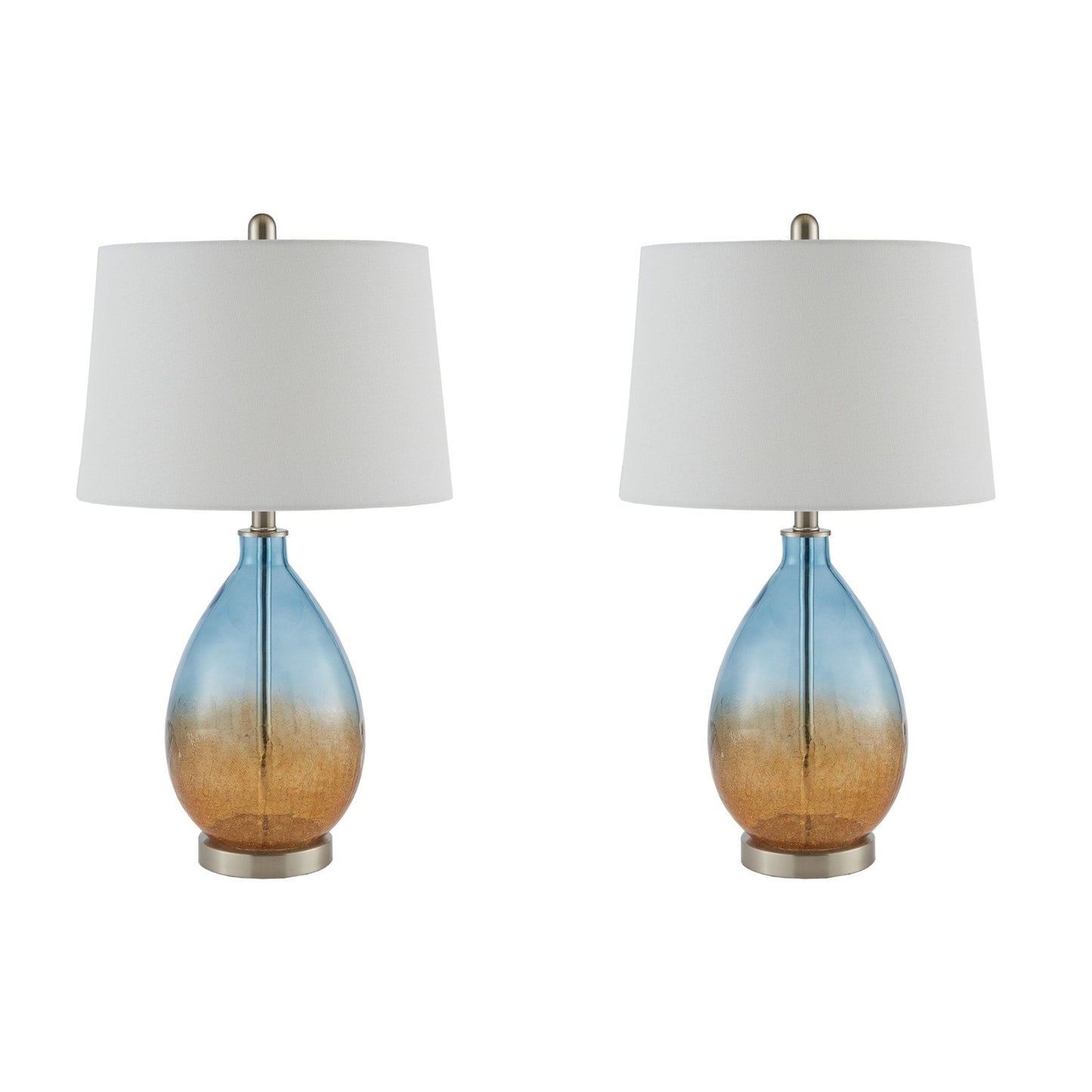 Lampe de table Cortina en verre ombré 510 Design, lot de 2