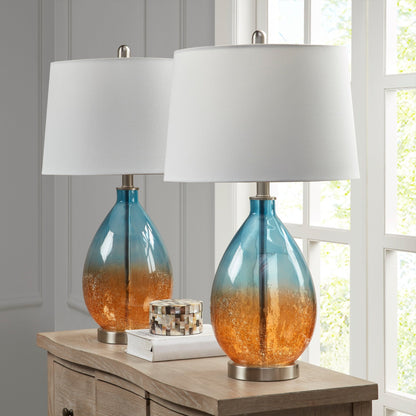 Lampe de table Cortina en verre ombré 510 Design, lot de 2