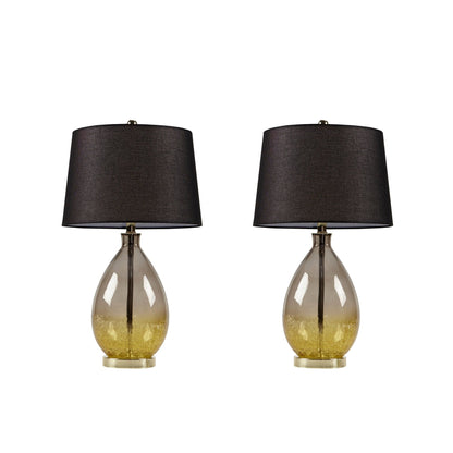 Lampe de table Cortina en verre ombré 510 Design, lot de 2