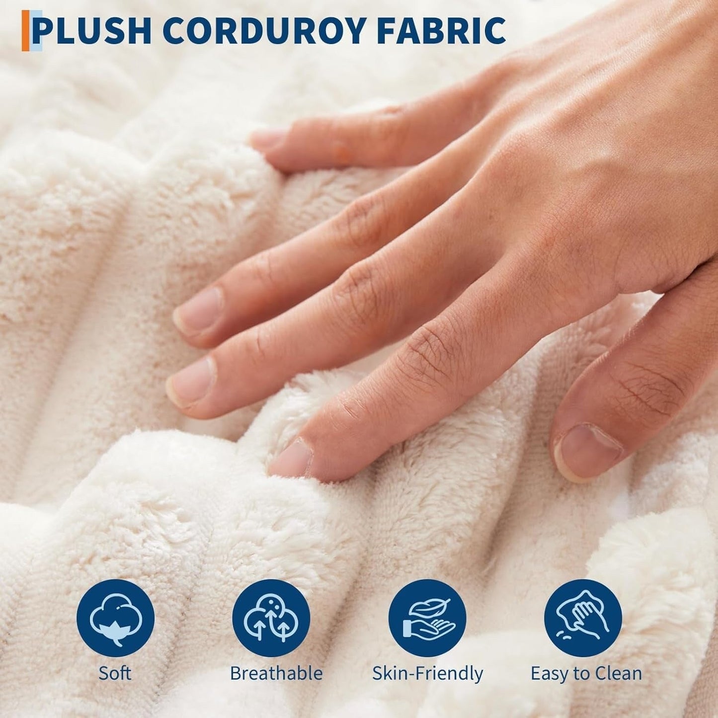 Canapé-lit rembourré de 54 pouces avec oreillers et accoudoirs, fauteuil d'intérieur surdimensionné, canapé-lit confortable en velours côtelé