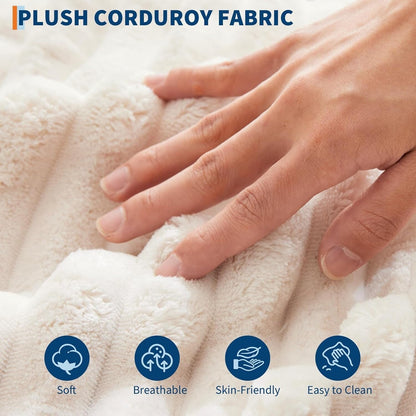 Canapé-lit rembourré de 54 pouces avec oreillers et accoudoirs, fauteuil d'intérieur surdimensionné, canapé-lit confortable en velours côtelé