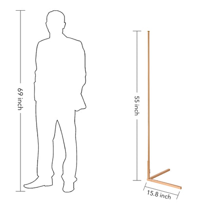 Lampe d'angle en métal RVB 55 LED minimaliste sur pied