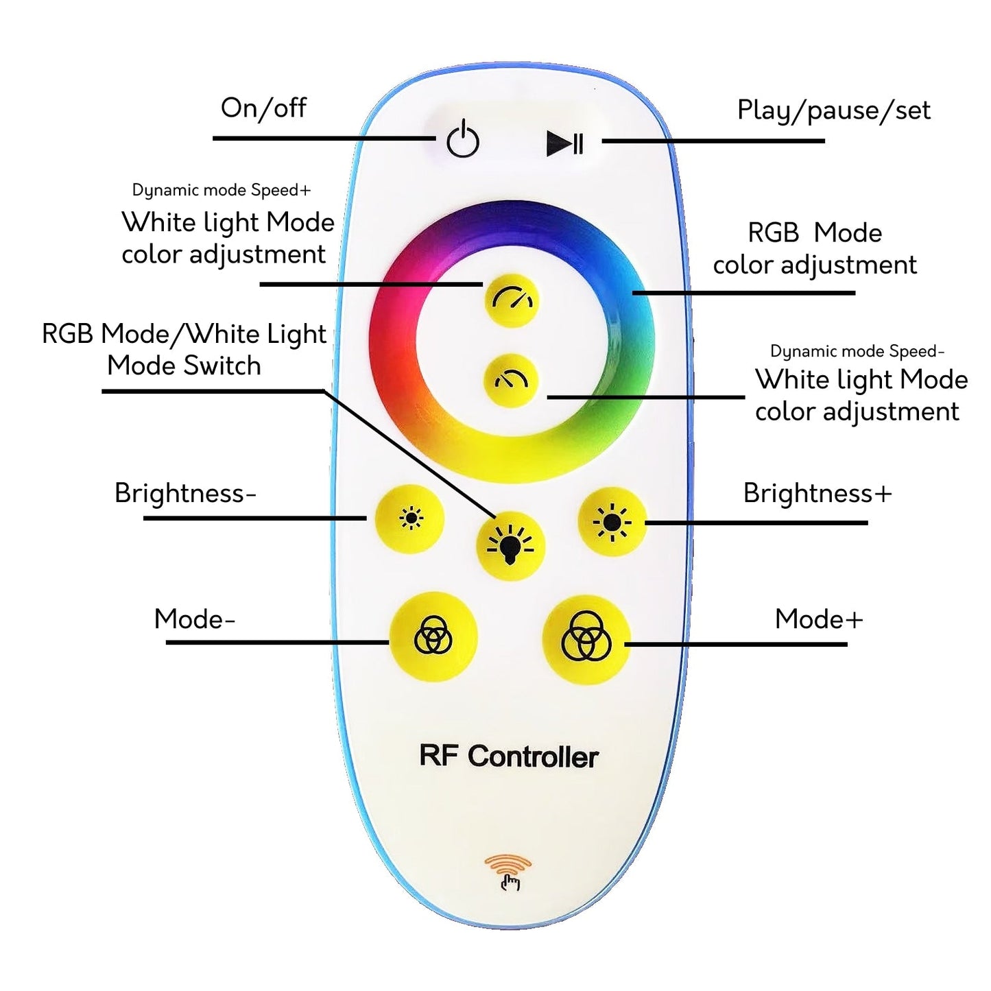 Lampe d'angle en métal RVB 55 LED minimaliste sur pied