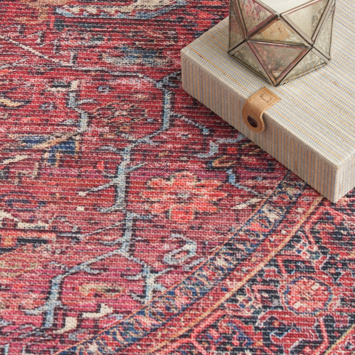 Tapis New Concept Lavables Vintage Persan Floral Lavable en machine