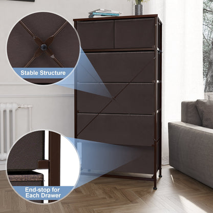 Commode verticale à 6 tiroirs de Crestlive Products