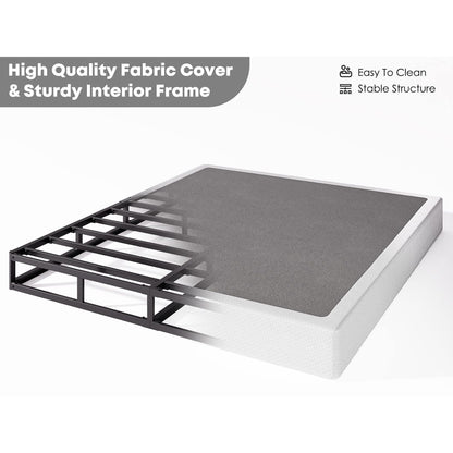 Sommier à ressorts en métal FSCHOS de 7 pouces, sommier de base, sans pieds