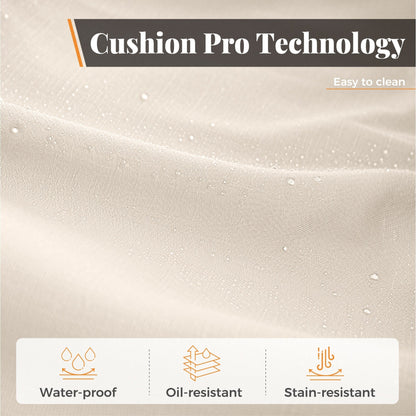 Ensemble de salle à manger de patio en aluminium moulé 7 pièces MAISON ARTS avec table rectangulaire extensible et 6 chaises en aluminium moulé