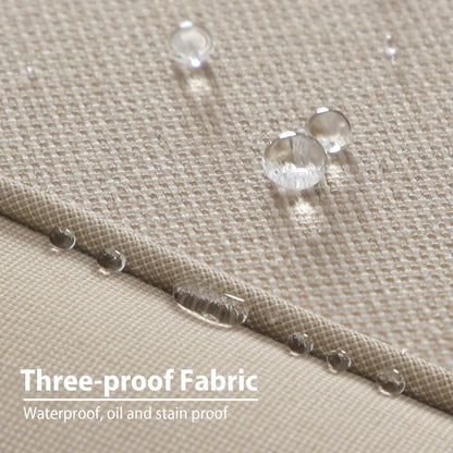 Ensemble de salle à manger/salle à manger de patio en aluminium moulé MAISON ARTS avec table à manger ronde et 6 chaises de patio en aluminium moulé