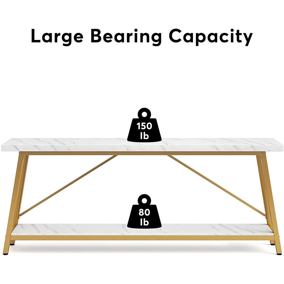 Table console d'entrée industrielle extra-longue de 70,9 pouces