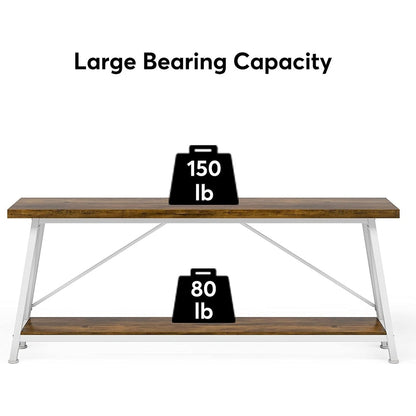 Table console d'entrée industrielle extra-longue de 70,9 pouces