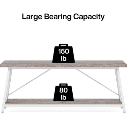 Table console d'entrée industrielle extra-longue de 70,9 pouces