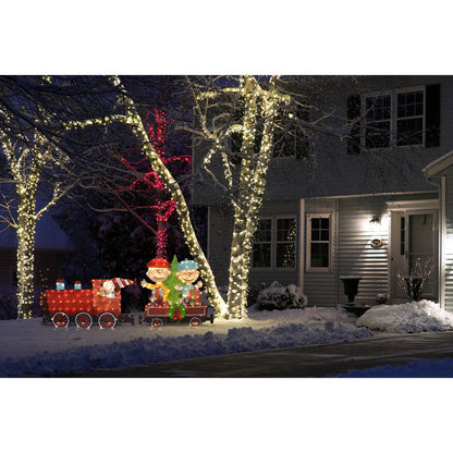 Ensemble de 2 trains pré-éclairés à LED 2D Peanuts