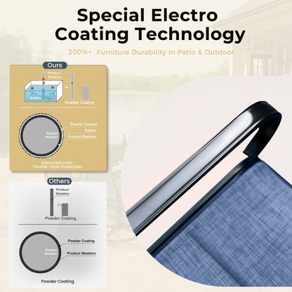 Ensemble de salle à manger de patio 8 pièces MAISON ARTS avec parasol de 13 pieds