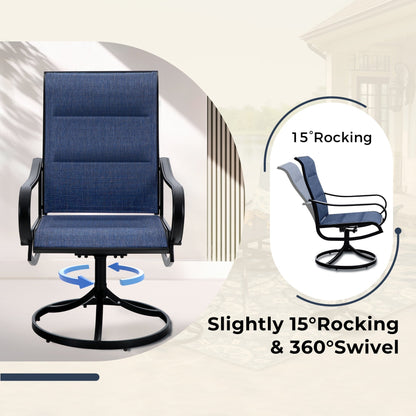 Ensemble de salle à manger de patio 8 pièces MAISON ARTS avec parasol de 13 pieds