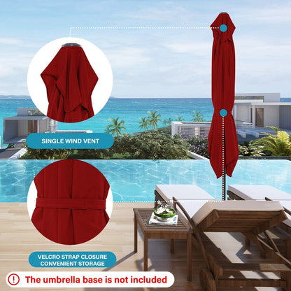 Parasol rectangulaire de terrasse 2,4 x 3 m avec manivelle et inclinaison, résistant aux UV