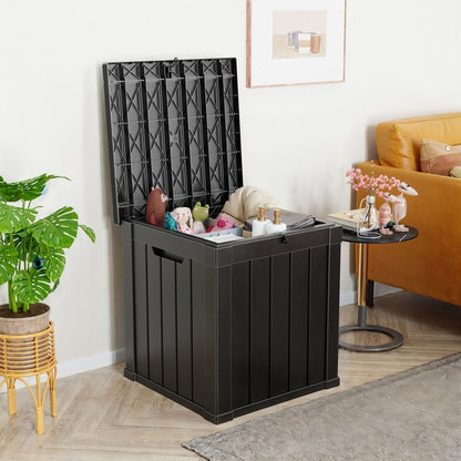 Coffre de rangement extérieur en résine avec serrure