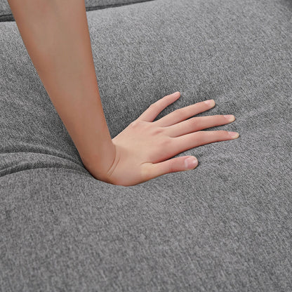 Canapé sectionnel en L 86,22 pouces avec poches de rangement latérales