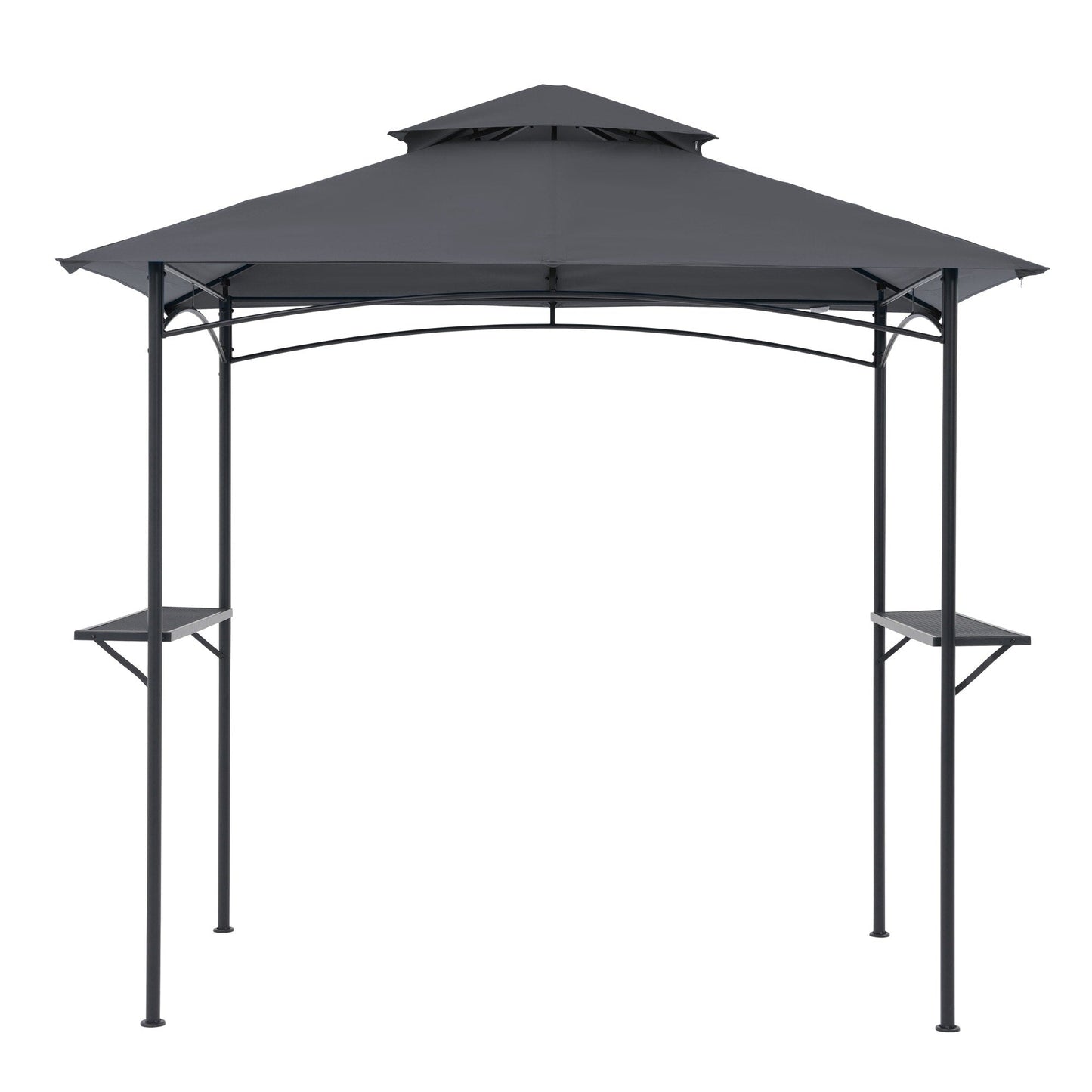 Gazebo extérieur étanche à la pluie pour barbecue, avec double paroi ventilée, 2,4 m x 1,5 m