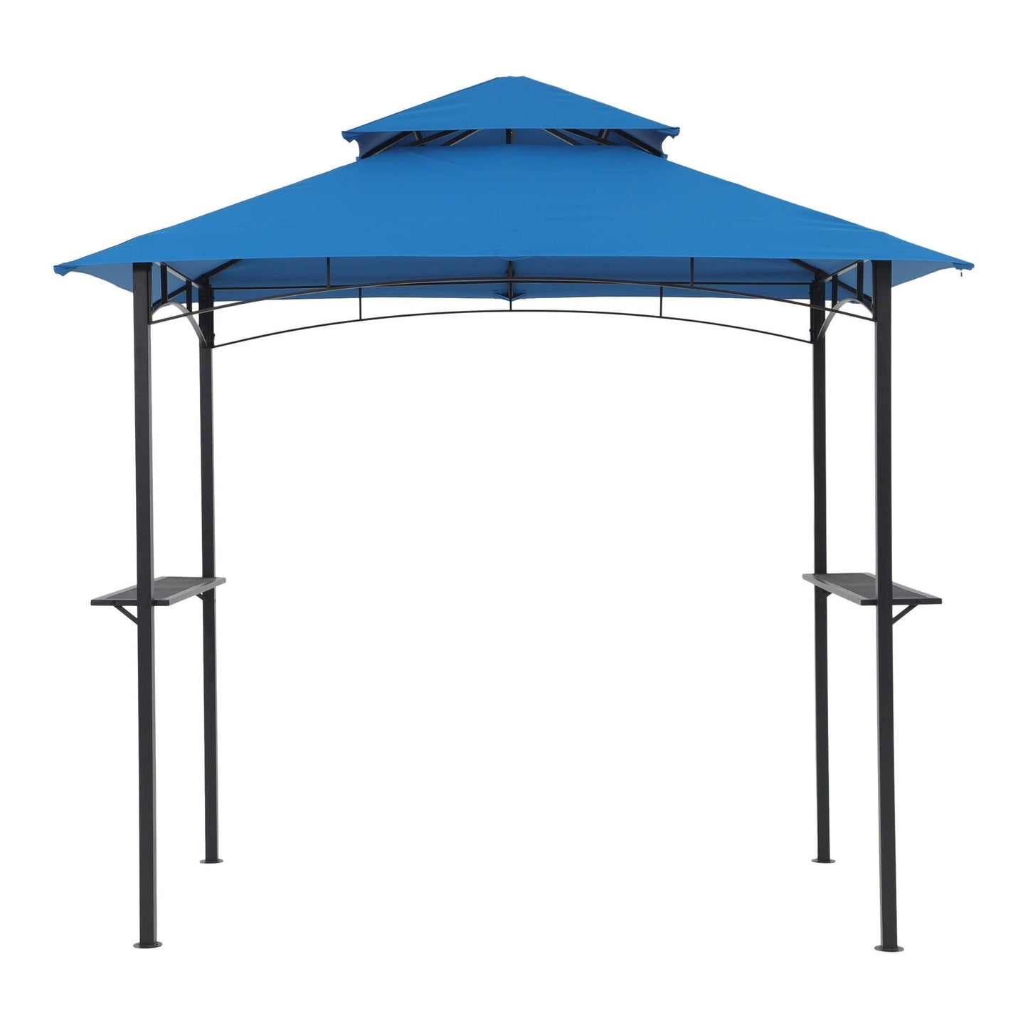 Gazebo extérieur étanche à la pluie pour barbecue, avec double paroi ventilée, 2,4 m x 1,5 m