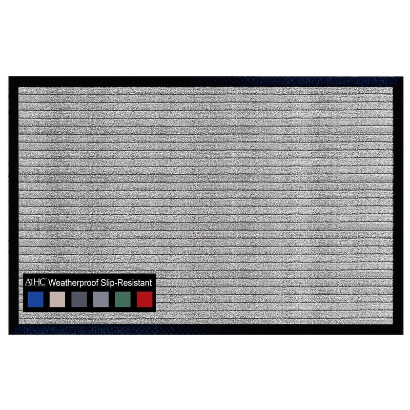 Tapis de porte A1HC neuf, durable et polyvalent, en caoutchouc polypropylène, pour usage intérieur et extérieur, toutes saisons.