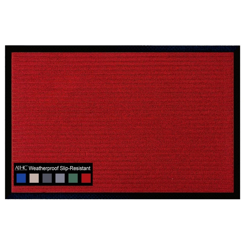 Tapis de porte A1HC neuf, durable et polyvalent, en caoutchouc polypropylène, pour usage intérieur et extérieur, toutes saisons.