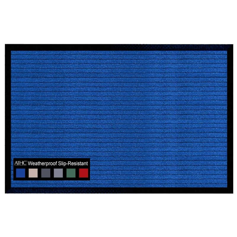 Tapis de porte A1HC neuf, durable et polyvalent, en caoutchouc polypropylène, pour usage intérieur et extérieur, toutes saisons.