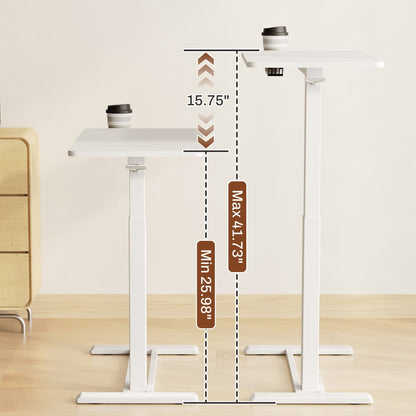 FunniHomi 28/32 Table de lit mobile à hauteur réglable avec roulettes, blanc/noir, pour ordinateur portable, pour lit et canapé