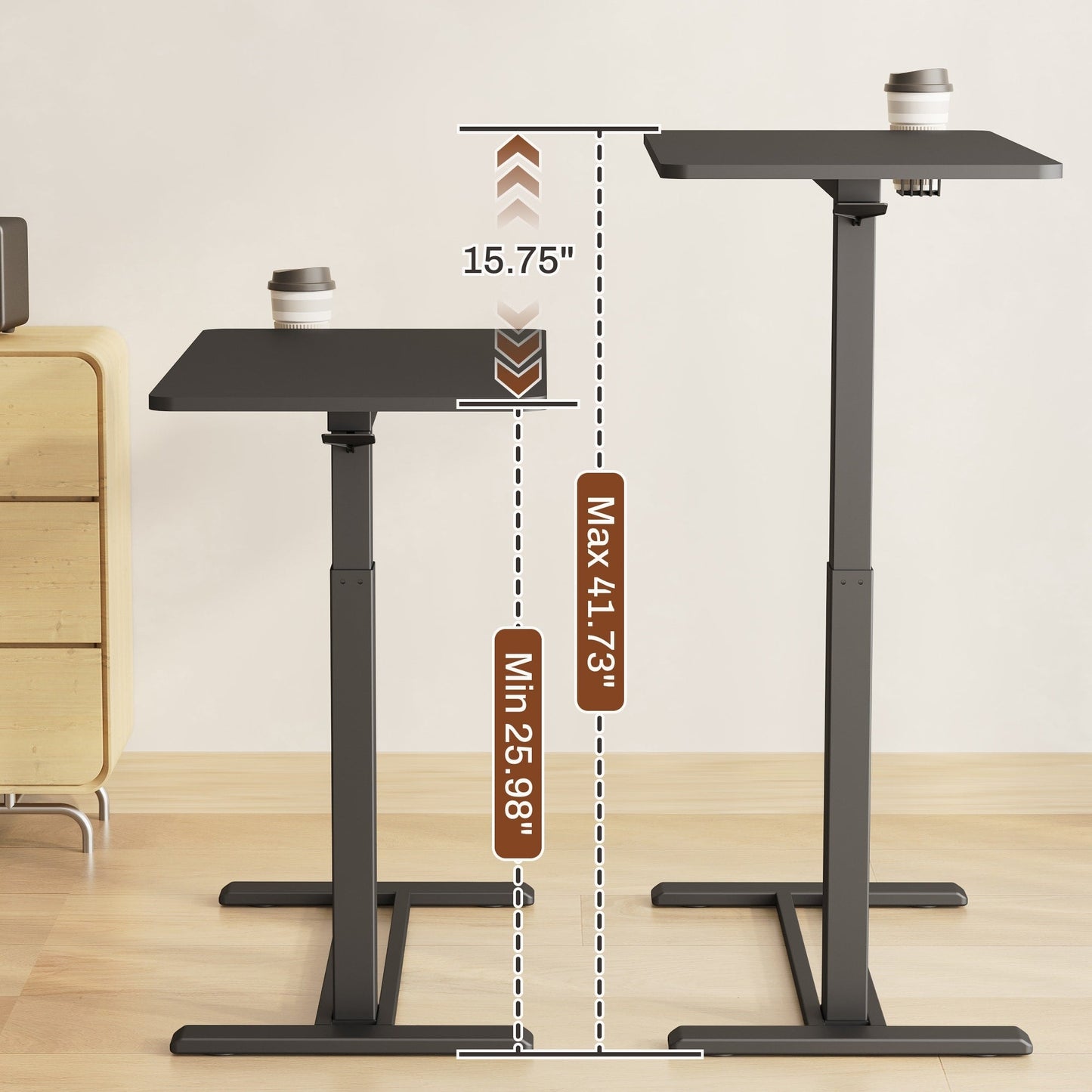 FunniHomi 28/32 Table de lit mobile à hauteur réglable avec roulettes, blanc/noir, pour ordinateur portable, pour lit et canapé
