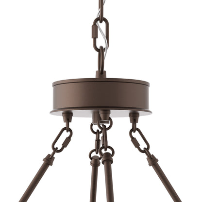 Lustre Acroma Farmhouse à 12 lumières, 40 po, en forme de roue de chariot, certifié UL - 40 po P x 138 po H