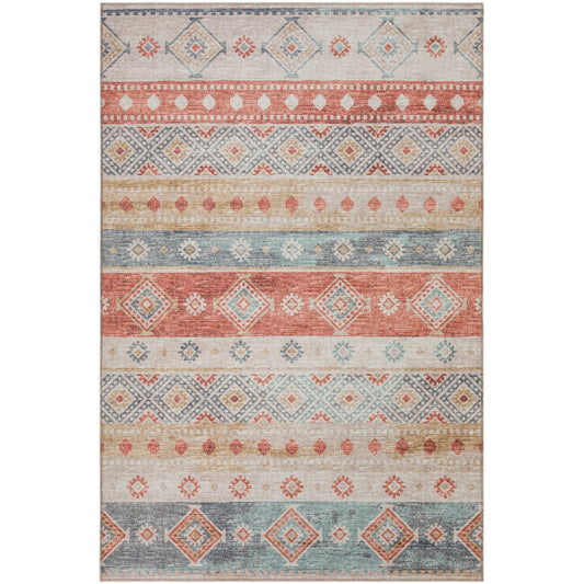 Tapis lavable Addison d'intérieur/extérieur Yuma style bohème sud-ouest